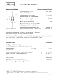 BZV58C10 datasheet: Silicon power Z-diode BZV58C10
