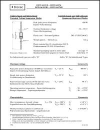 BZW04-9V4 datasheet: Transient voltage suppressor diode BZW04-9V4