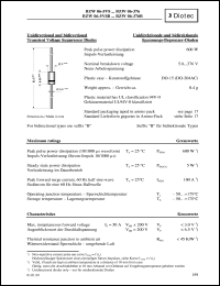 BZW06-6V4 datasheet: Transient voltage suppressor diode BZW06-6V4