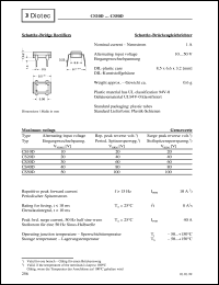 CS10D datasheet: Schottky bridge rectifier CS10D