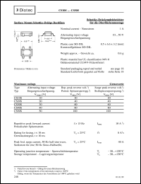 CS40S datasheet: Surface mount Schottky bridge rectifier CS40S