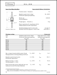 FE3B datasheet: Super fast silicon rectifier FE3B