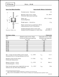 FE6G datasheet: Super fast silicon rectifier FE6G