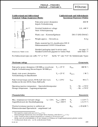 P4KE6.8A datasheet: Transient voltage suppressor diode P4KE6.8A