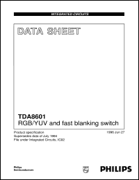 TDA8601 datasheet: RGB/YUV and fast blanking switch TDA8601