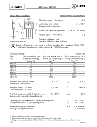 KBU4J datasheet: Silicon bridge rectifier KBU4J