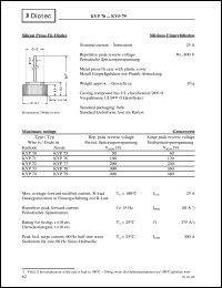 KYP70 datasheet: Silicon press fit-diode KYP70