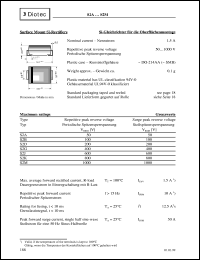 S2K datasheet: Surface mount Si rectifier S2K