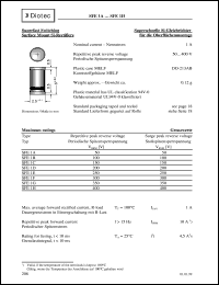 SFE1D datasheet: Superfast switching surface mount Si bridge rectifier SFE1D