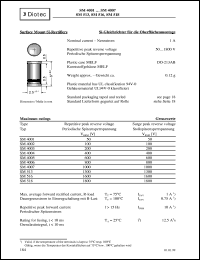 SM4002 datasheet: Surface mount Si rectifier SM4002