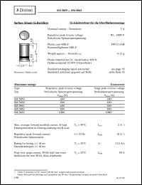 SM5059 datasheet: Surface mount Si rectifier SM5059