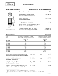 SM5401 datasheet: Surface mount Si rectifier SM5401