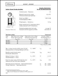 SM5819 datasheet: Surface mount Si rectifier SM5819