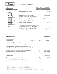 SMZ3.9Q datasheet: Surface mount Silicon power Z-diode SMZ3.9Q