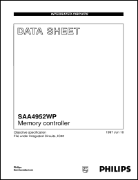 SAA4952WP/V1 datasheet: Memory controller SAA4952WP/V1