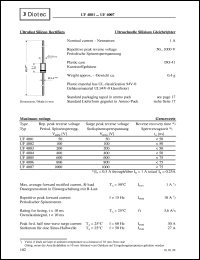 UF4002 datasheet: Ultrafast silicon rectifier UF4002