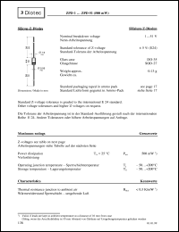 ZPD1 datasheet: Silicon Z-diode ZPD1