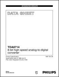 TDA8714T/4/C1/S1 datasheet: 8-bit high-speed analog-to-digital converter TDA8714T/4/C1/S1
