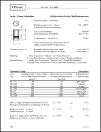 GL34A datasheet: Surface mount Si rectifier GL34A