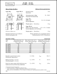 PB1006/S datasheet: Silicon bridge rectifier PB1006/S