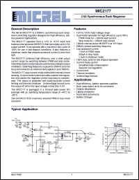 MIC2177-3.3BWM datasheet: 2.5A Synchronous Buck Regulator MIC2177-3.3BWM