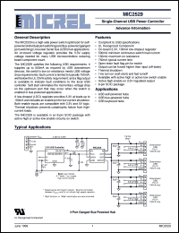 MIC2529-1BM datasheet: Single-Channel USB Power Controller MIC2529-1BM