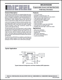 MIC2548-2BM datasheet: Programmable Current Limit High-Side Switch MIC2548-2BM