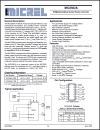 MIC2562A-0BM datasheet: PCMCIA/CardBus Socket Power Controller MIC2562A-0BM