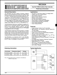MIC2563A-0BSM datasheet: Dual Slot PCMCIA/CardBus Power Controller MIC2563A-0BSM