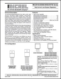 MIC29300-3.3BT datasheet: High-Current Low-Dropout Regulators MIC29300-3.3BT