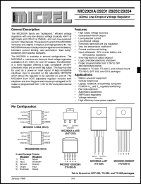 MIC2920A-3.3BS datasheet: 400mA Low-Dropout Voltage Regulator MIC2920A-3.3BS