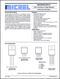 MIC2940A-12BU datasheet: 1.25A Low-Dropout Voltage Regulator MIC2940A-12BU