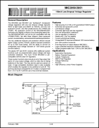 MIC2950-05BZ datasheet: 150mA Low-Dropout Voltage Regulator MIC2950-05BZ