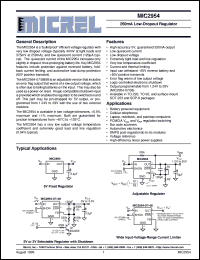 MIC2954-02BS datasheet: 250mA Low-Dropout Voltage Regulator MIC2954-02BS