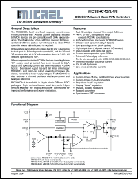 MIC38HC42BN datasheet: BiCMOS 1A Current-Mode PWM Controller MIC38HC42BN