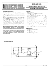 MIC4420BN datasheet: 6A-Peak Low-Side MOSFET Driver MIC4420BN