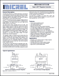 MIC5157 datasheet: Super LDO™ Regulator Controller MIC5157