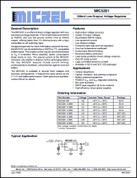 MIC5201 datasheet: 200mA Low-Dropout Regulator MIC5201