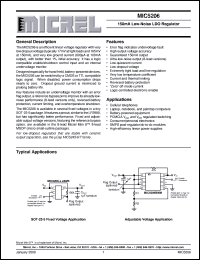 MIC5206 datasheet: 150mA Low-Noise LDO Regulator MIC5206
