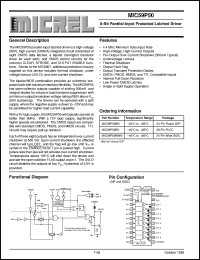 MIC59P50BN datasheet: 8-Bit Parallel-Input Protected Latched Driver MIC59P50BN