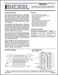 MIC59P60BWM datasheet: 8-Bit Serial-Input Protected Latched Driver MIC59P60BWM