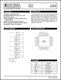 SY10E150 datasheet: 6-BIT D LATCH SY10E150