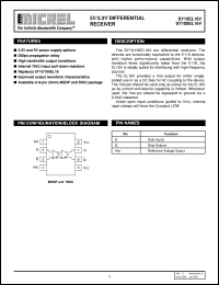 SY10EL16V datasheet: 5V/3.3V DIFFERENTIAL RECEIVER SY10EL16V