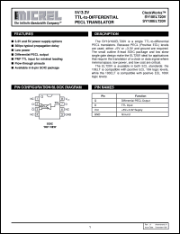 SY10ELT20V datasheet: 5V/3.3V TTL-to-Differential PECL Translator SY10ELT20V
