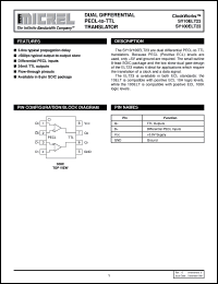 SY10ELT23 datasheet: DUAL DIFFERENTIAL PECl-to-TTL TRANSLATOR SY10ELT23