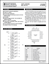SY10H603 datasheet: 9-Bit LATCHED ECL-to-TTL SY10H603