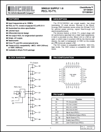 SY10H641 datasheet: SINGLE SUPPLY 1:9 PECL-TO-TTL SY10H641