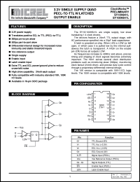 SY10H841L datasheet: 3.3V SINGLE SUPPLY quad PECL-to-TTL w/LATCHED output enable SY10H841L