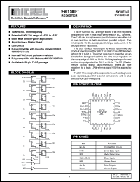 SY100E142 datasheet: 9-BIT SHIFT REGISTER SY100E142