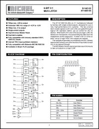 SY100E155 datasheet: 6-BIT 2:1 MUX-LATCH SY100E155